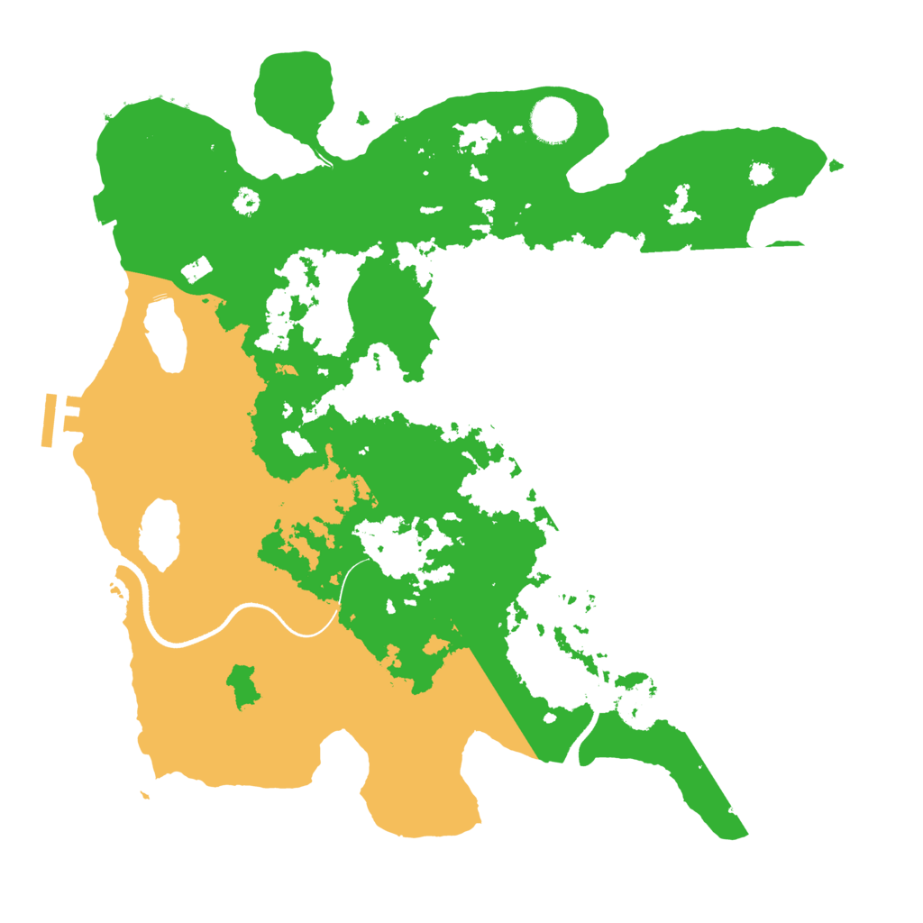 Biome Rust Map: Procedural Map, Size: 3500, Seed: 1135679583