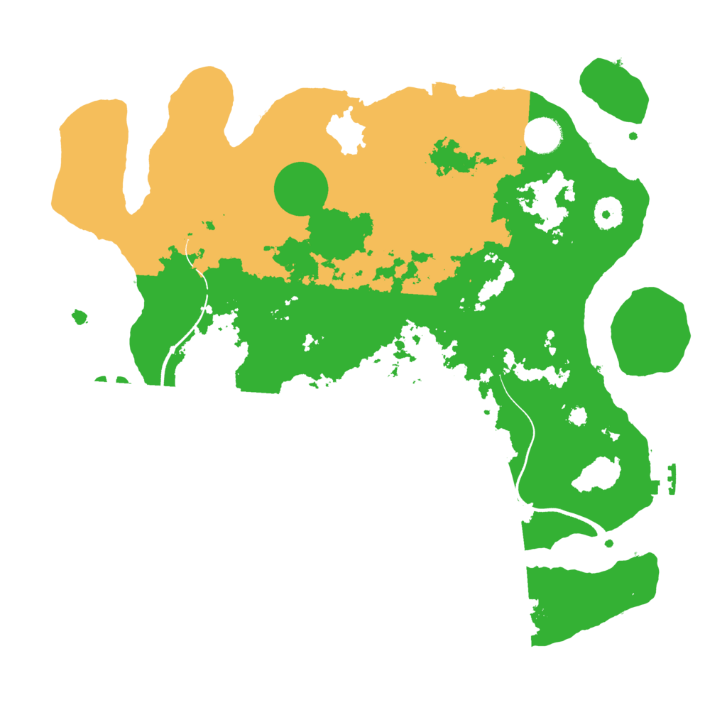 Biome Rust Map: Procedural Map, Size: 3550, Seed: 323228