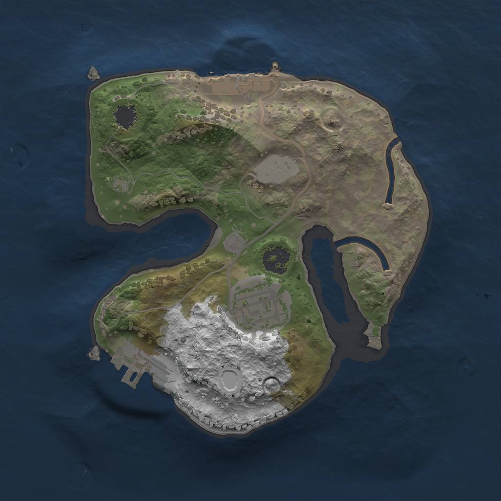Rust Map: Procedural Map, Size: 1875, Seed: 829899402, 8 Monuments