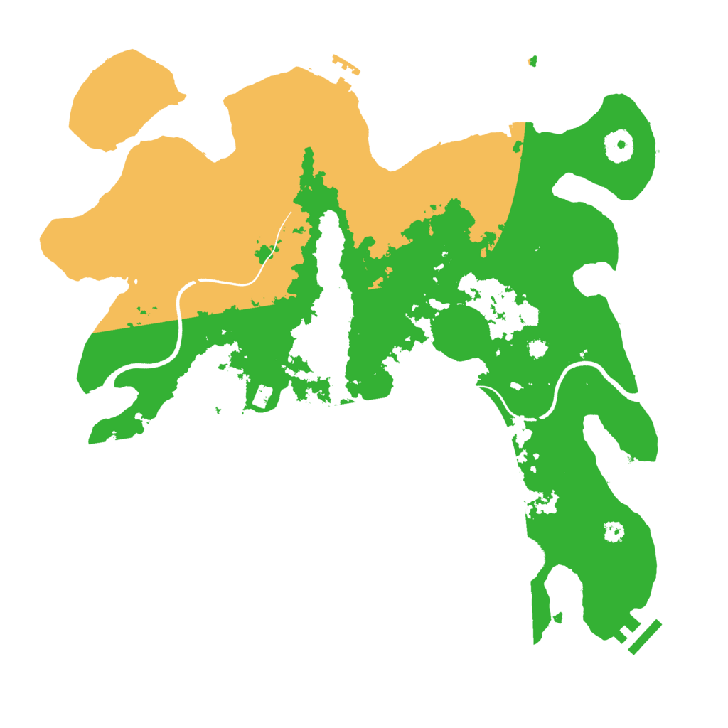 Biome Rust Map: Procedural Map, Size: 3500, Seed: 260690590