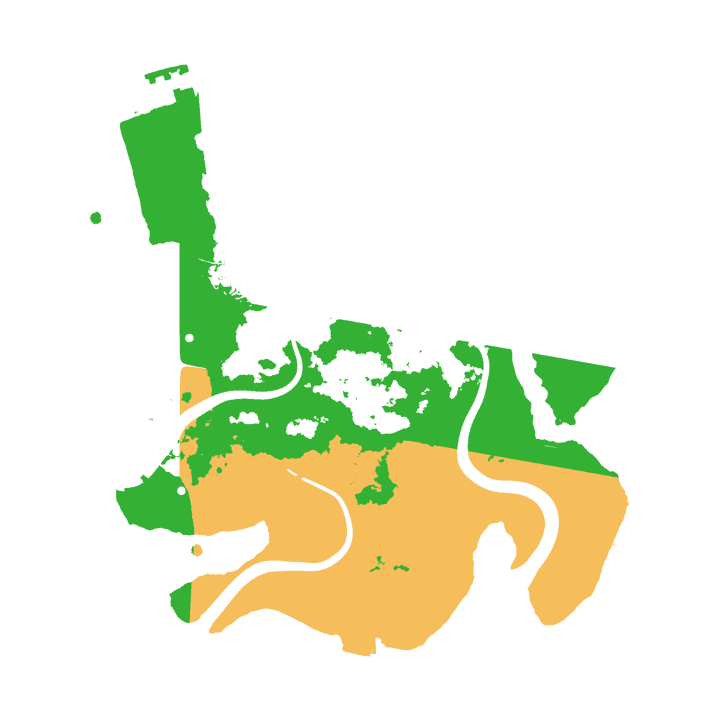 Biome Rust Map: Procedural Map, Size: 2500, Seed: 1299888550