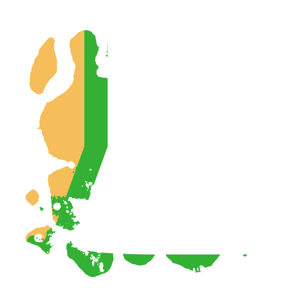 Biome Rust Map: Procedural Map, Size: 3550, Seed: 182145