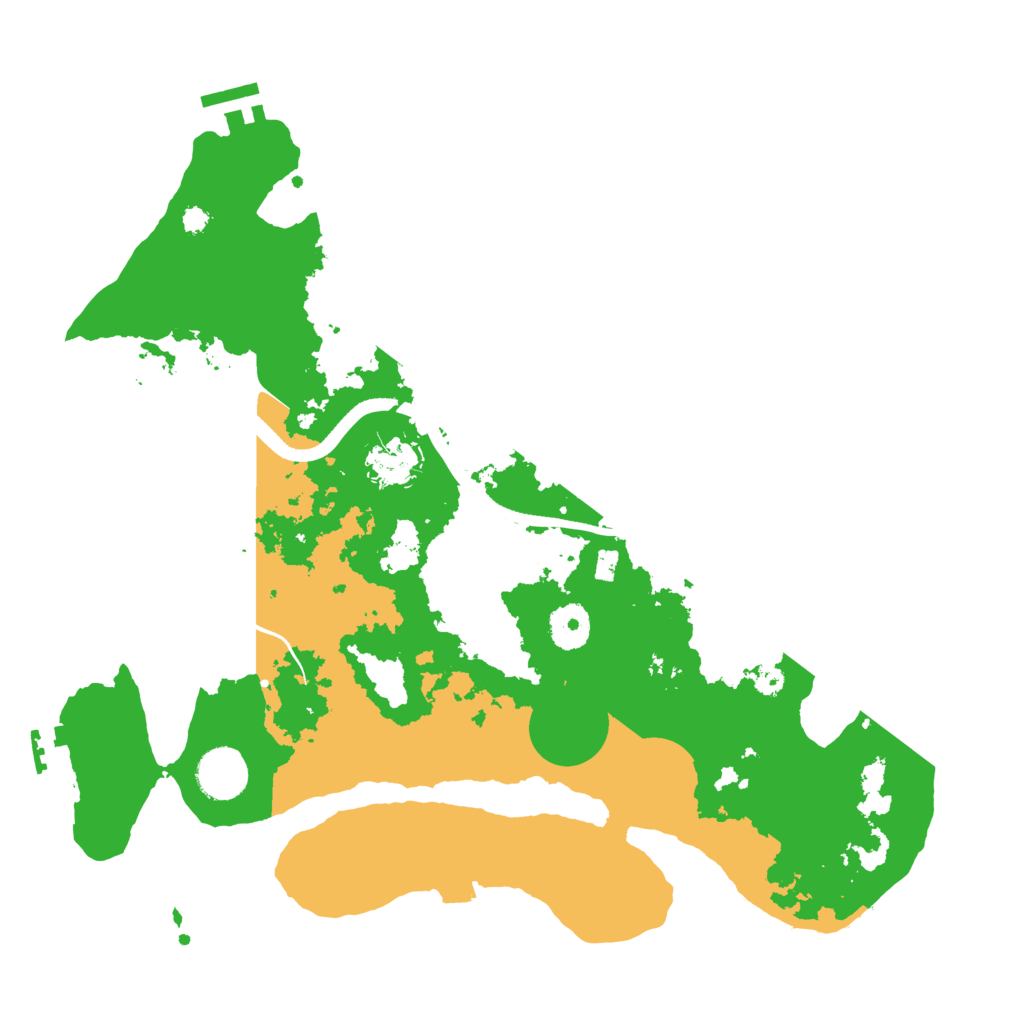Biome Rust Map: Procedural Map, Size: 3550, Seed: 131289