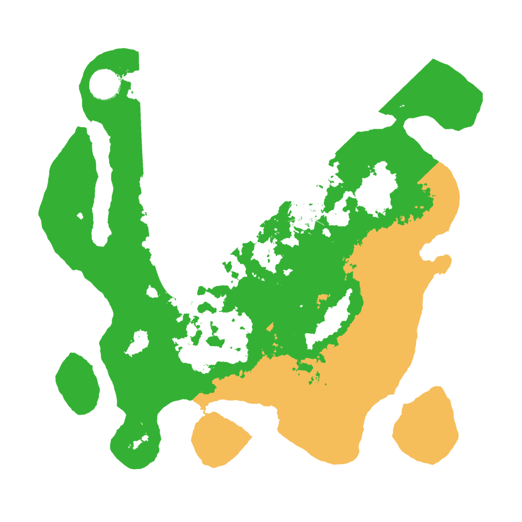 Biome Rust Map: Barren, Size: 3000, Seed: 123456789