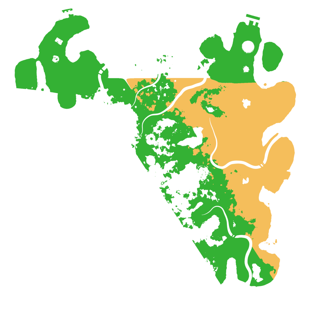 Biome Rust Map: Procedural Map, Size: 4500, Seed: 1254874