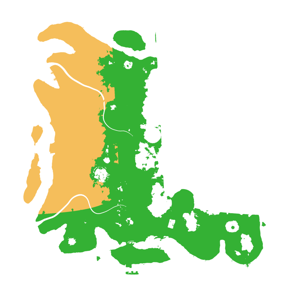 Biome Rust Map: Procedural Map, Size: 3500, Seed: 30271