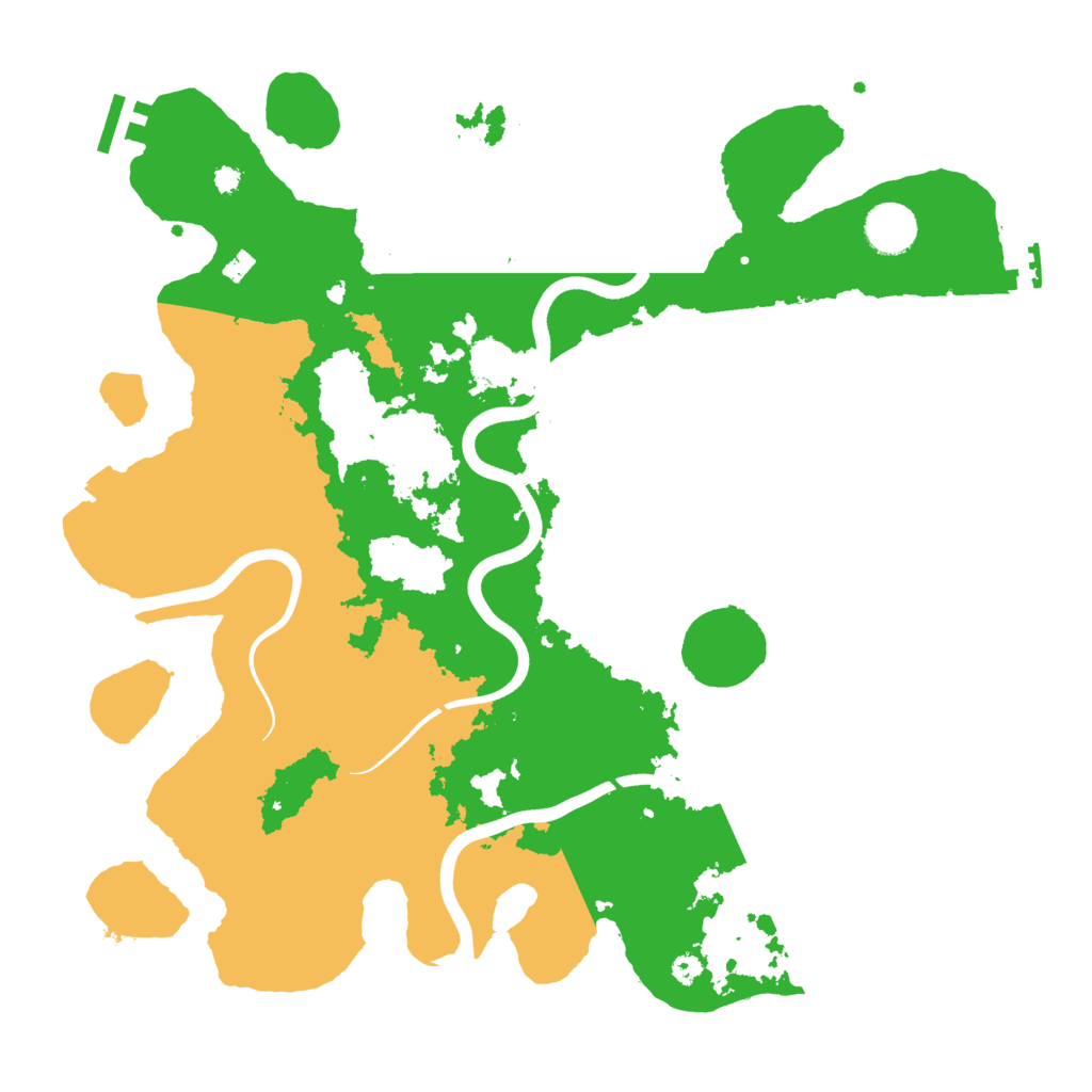 Biome Rust Map: Procedural Map, Size: 3700, Seed: 425803411
