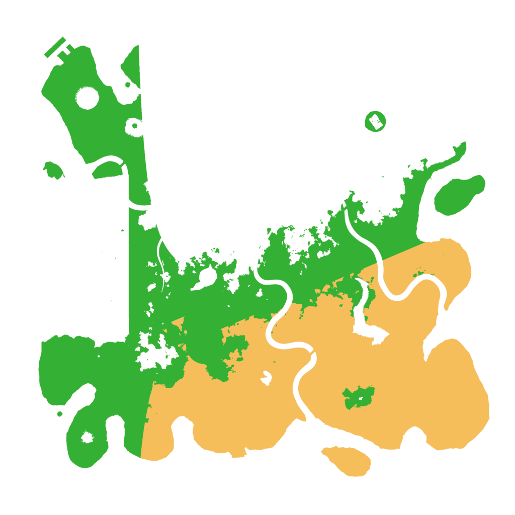 Biome Rust Map: Procedural Map, Size: 4000, Seed: 390561