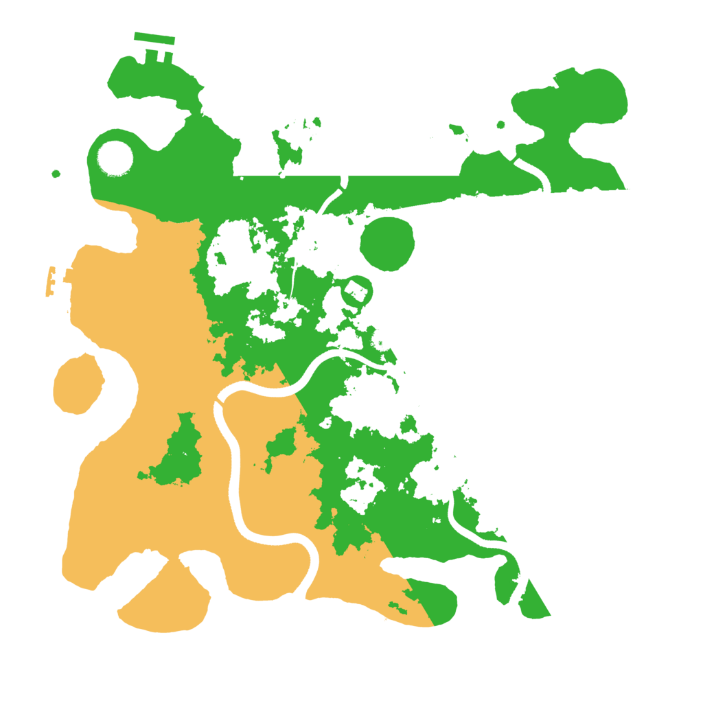 Biome Rust Map: Procedural Map, Size: 3500, Seed: 1616100