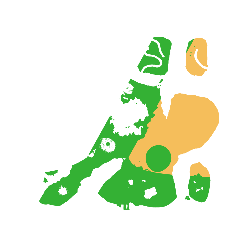 Biome Rust Map: Procedural Map, Size: 2500, Seed: 555027744