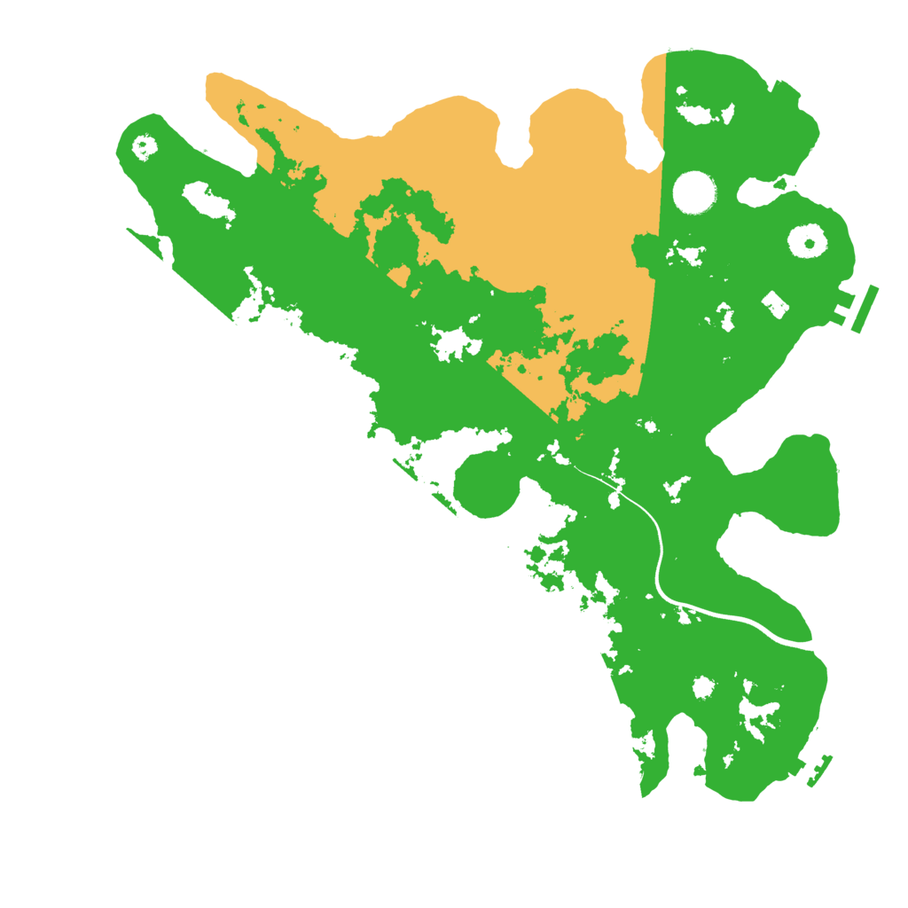 Biome Rust Map: Procedural Map, Size: 3700, Seed: 978695049