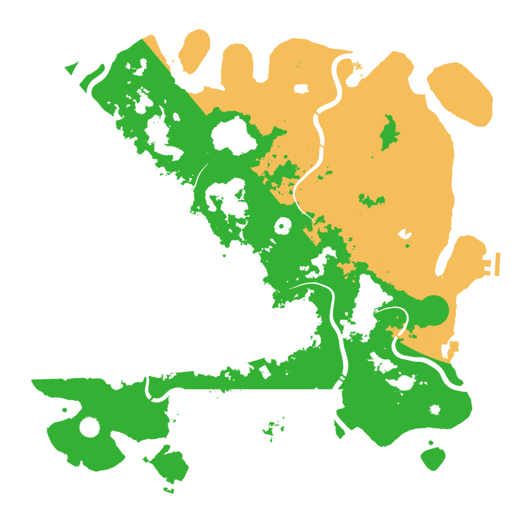 Biome Rust Map: Procedural Map, Size: 4500, Seed: 2845724