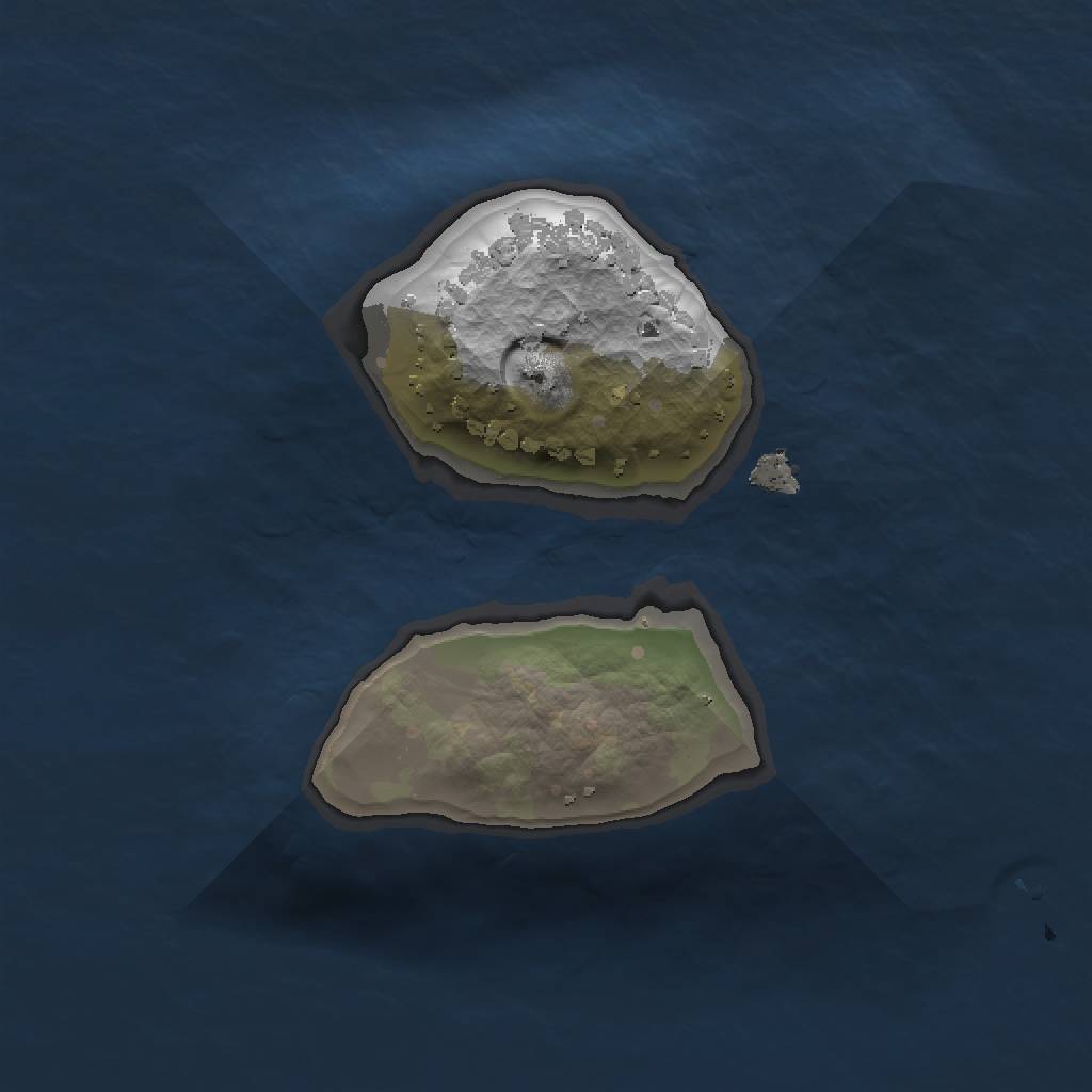 Rust Map: Procedural Map, Size: 1200, Seed: 11, 3 Monuments