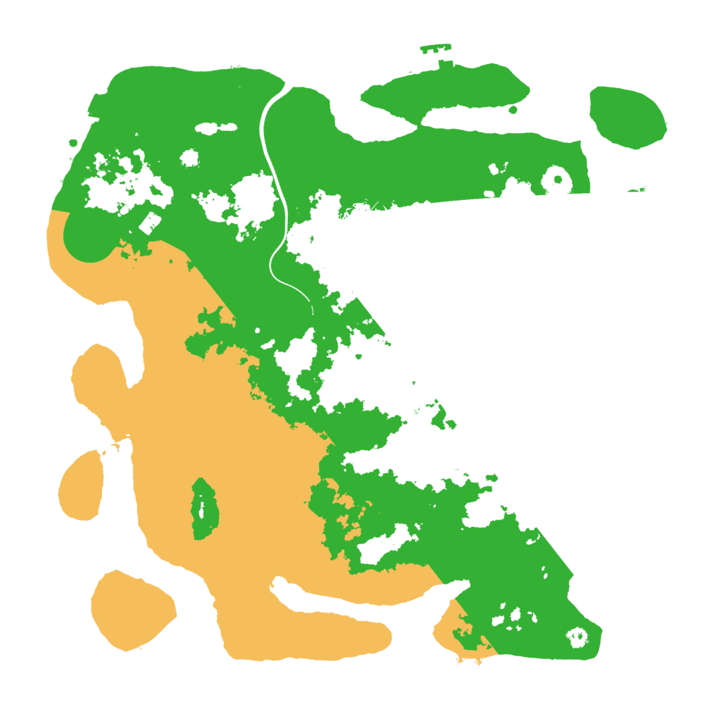 Biome Rust Map: Procedural Map, Size: 3550, Seed: 551012
