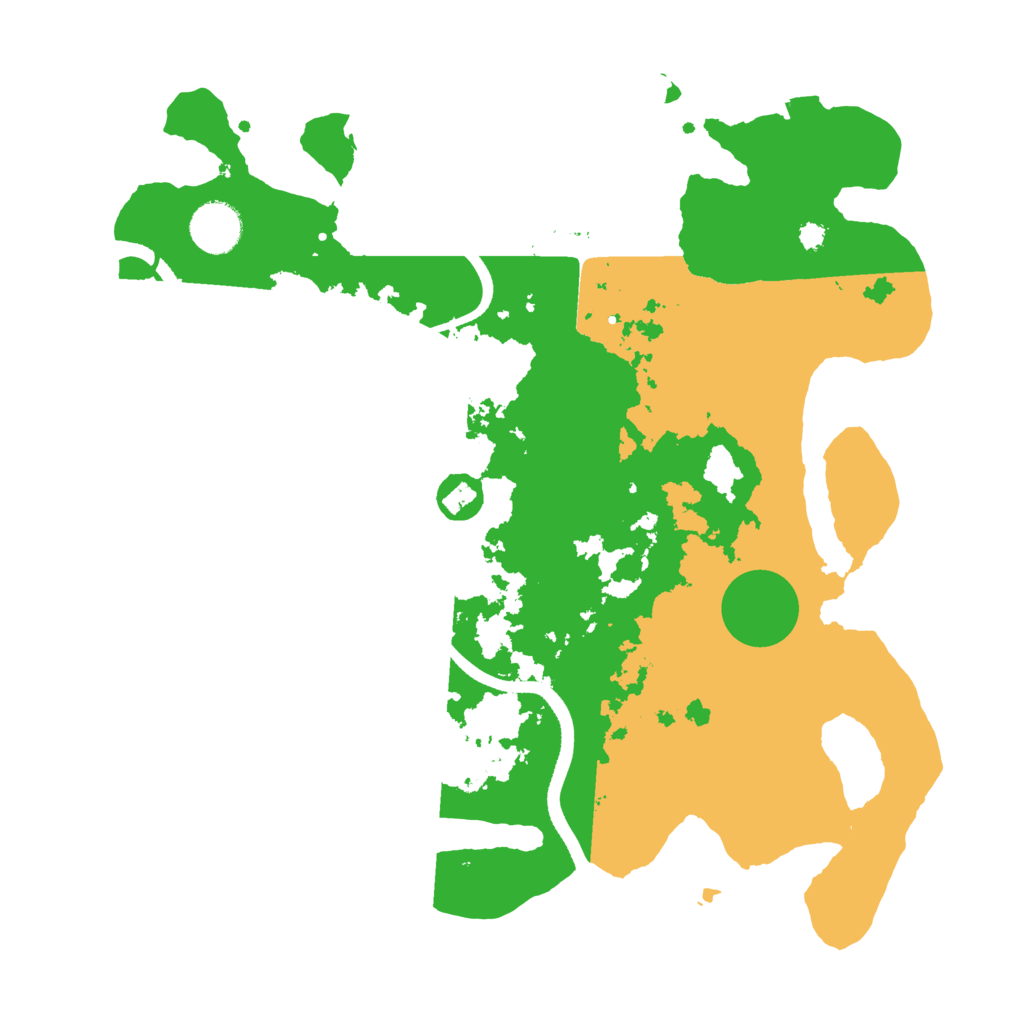 Biome Rust Map: Procedural Map, Size: 3500, Seed: 23968
