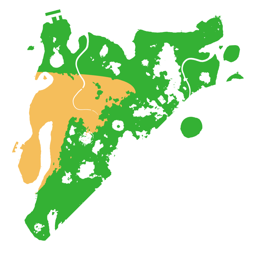 Biome Rust Map: Procedural Map, Size: 3500, Seed: 1250508576