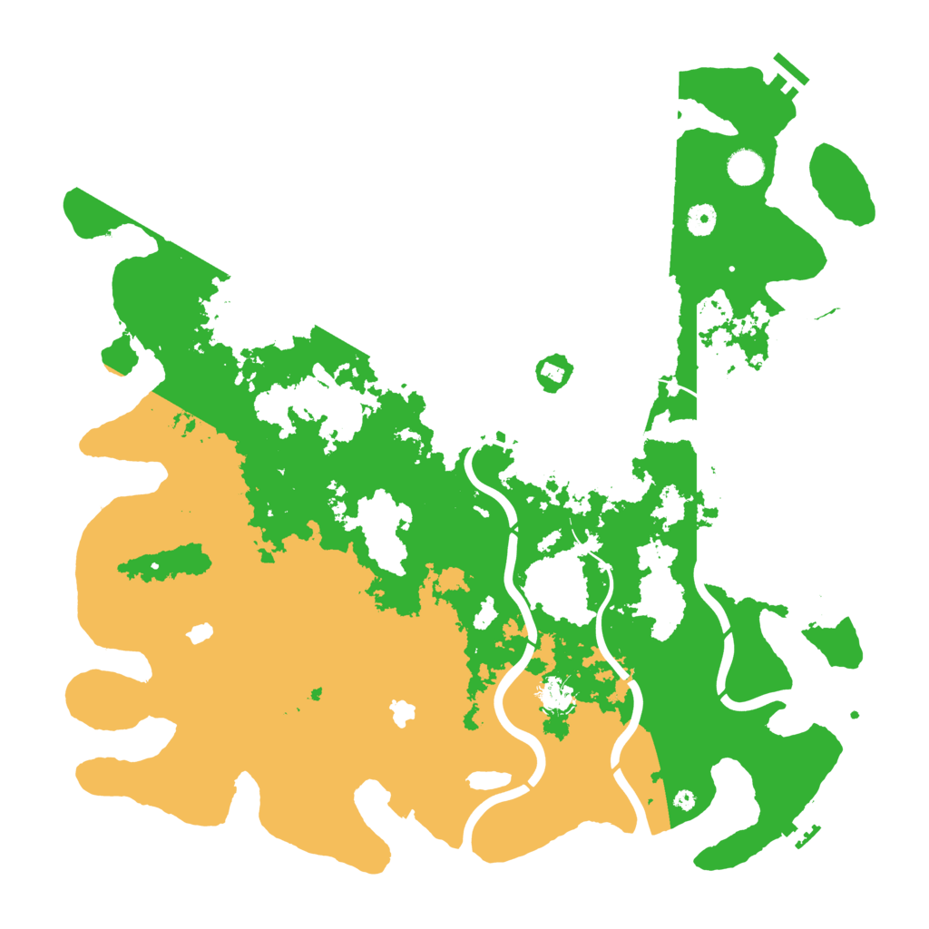 Biome Rust Map: Procedural Map, Size: 4500, Seed: 33825