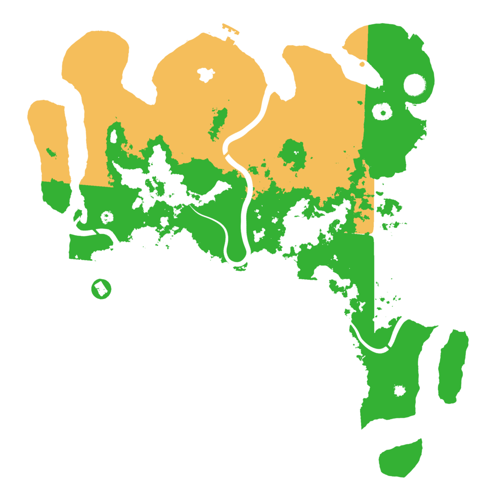 Biome Rust Map: Procedural Map, Size: 4000, Seed: 58070
