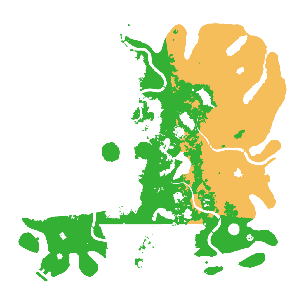 Biome Rust Map: Procedural Map, Size: 4500, Seed: 2052