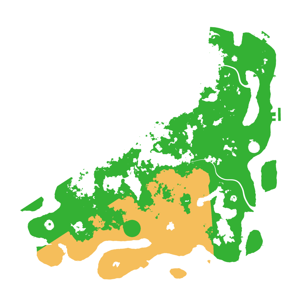 Biome Rust Map: Procedural Map, Size: 4500, Seed: 1370358493