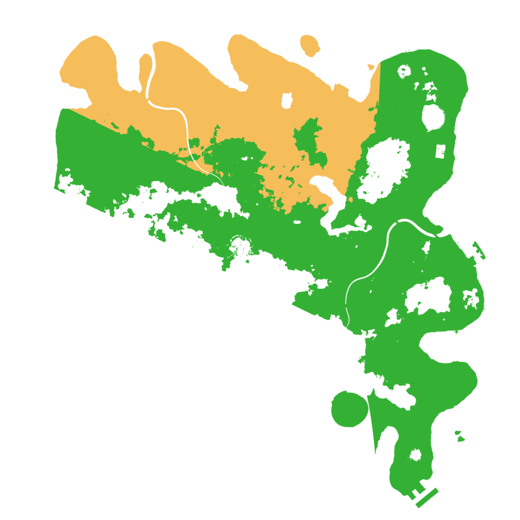 Biome Rust Map: Procedural Map, Size: 4000, Seed: 83486