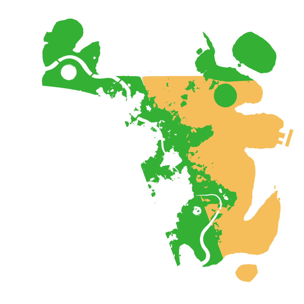 Biome Rust Map: Procedural Map, Size: 3500, Seed: 36785