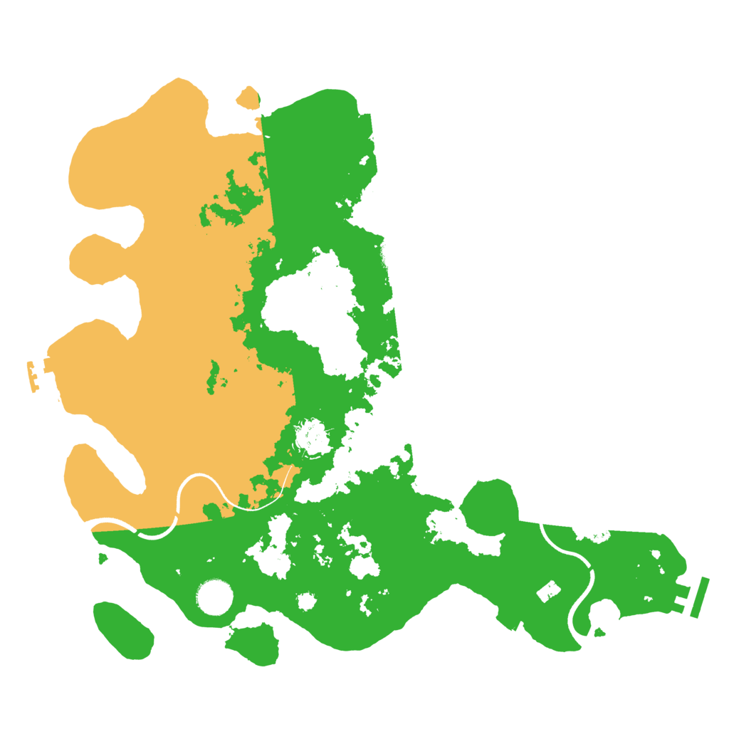 Biome Rust Map: Procedural Map, Size: 3550, Seed: 155209