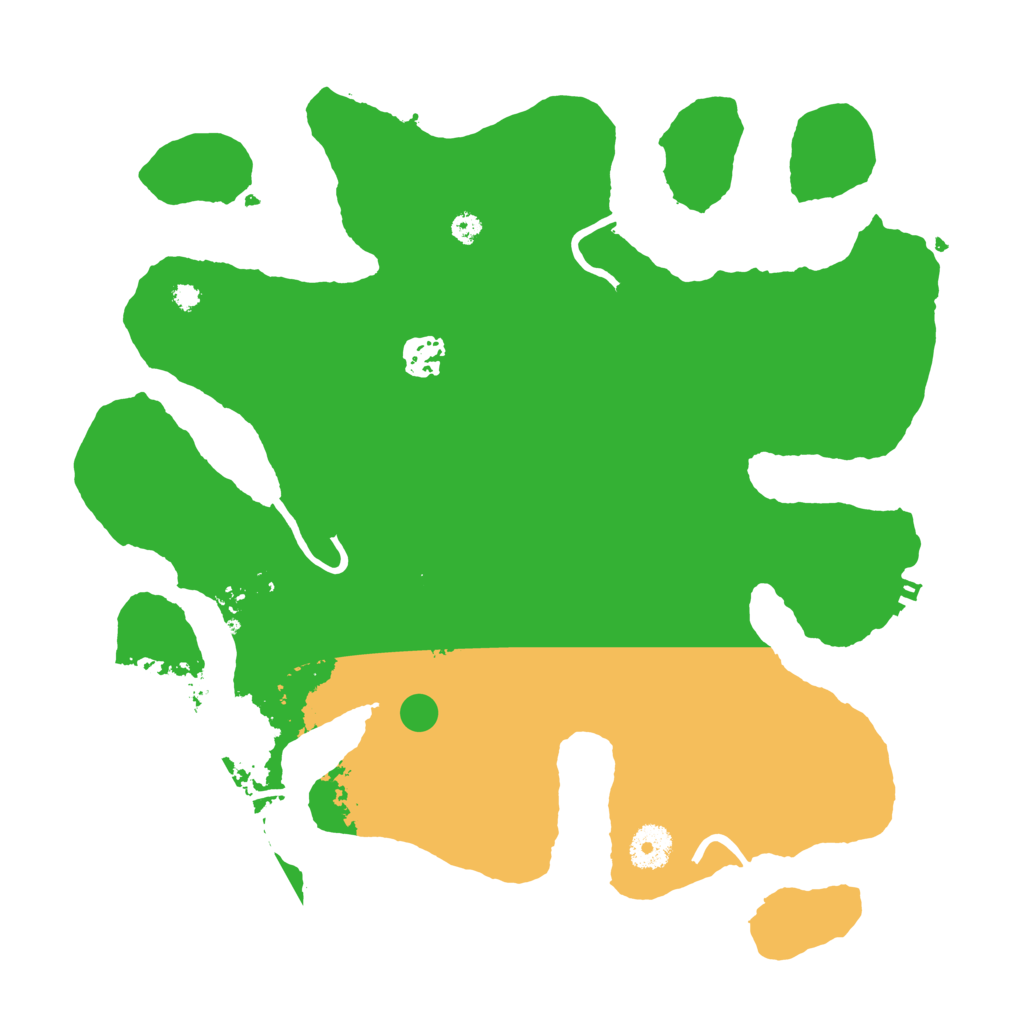 Biome Rust Map: Procedural Map, Size: 3550, Seed: 497507