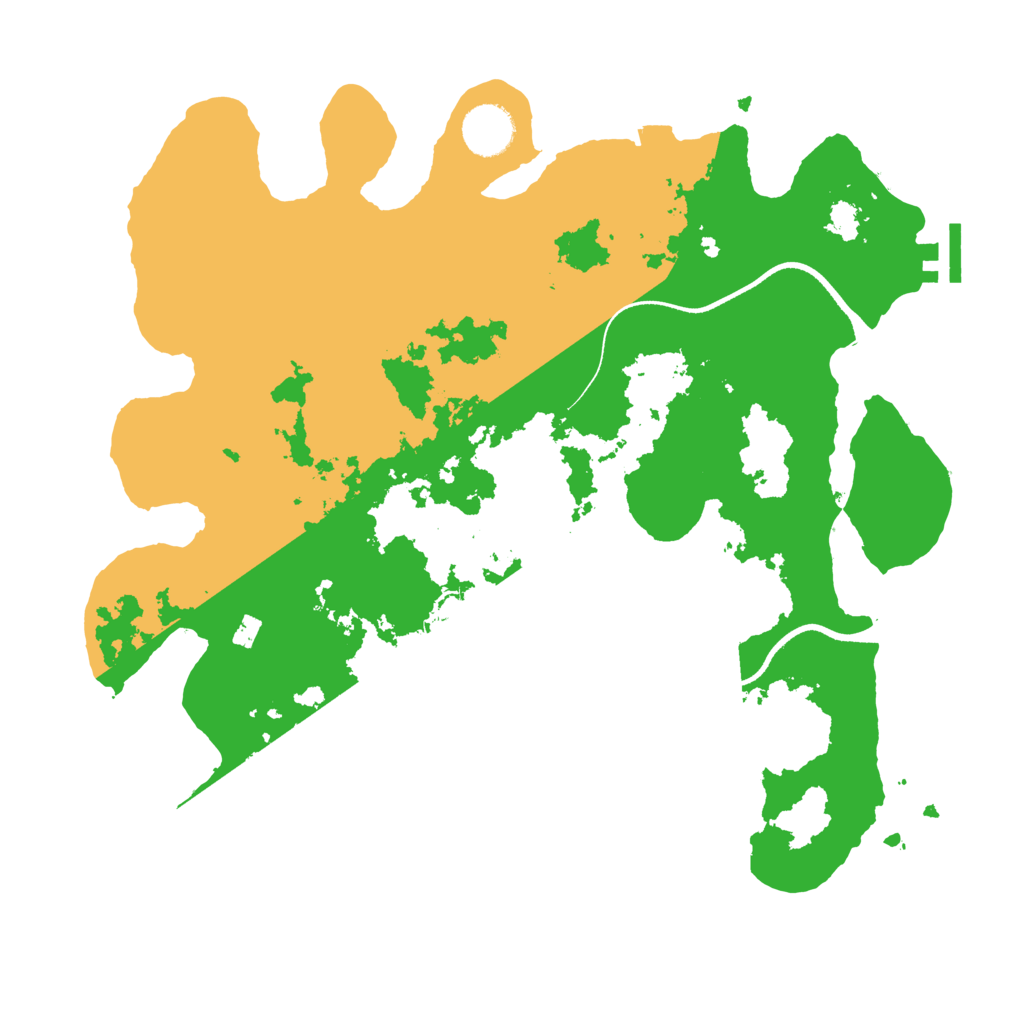 Biome Rust Map: Procedural Map, Size: 3500, Seed: 999774677