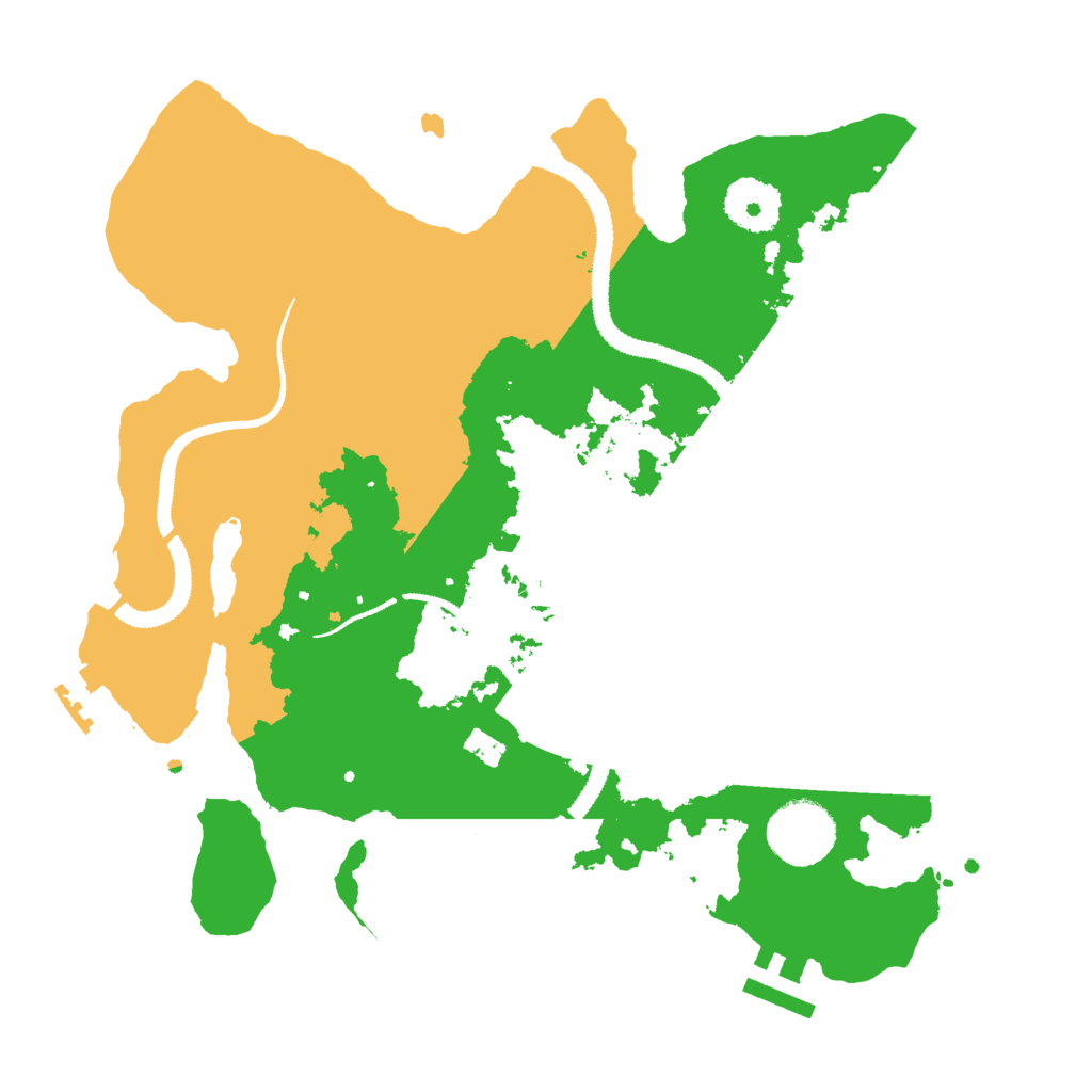 Biome Rust Map: Procedural Map, Size: 3000, Seed: 583837100