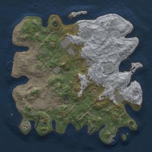 Thumbnail Rust Map: Procedural Map, Size: 4000, Seed: 1113351741, 16 Monuments