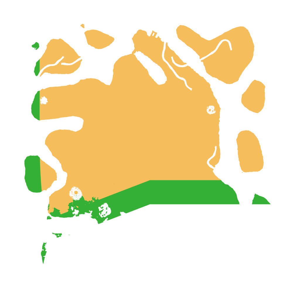 Biome Rust Map: Procedural Map, Size: 3500, Seed: 383593