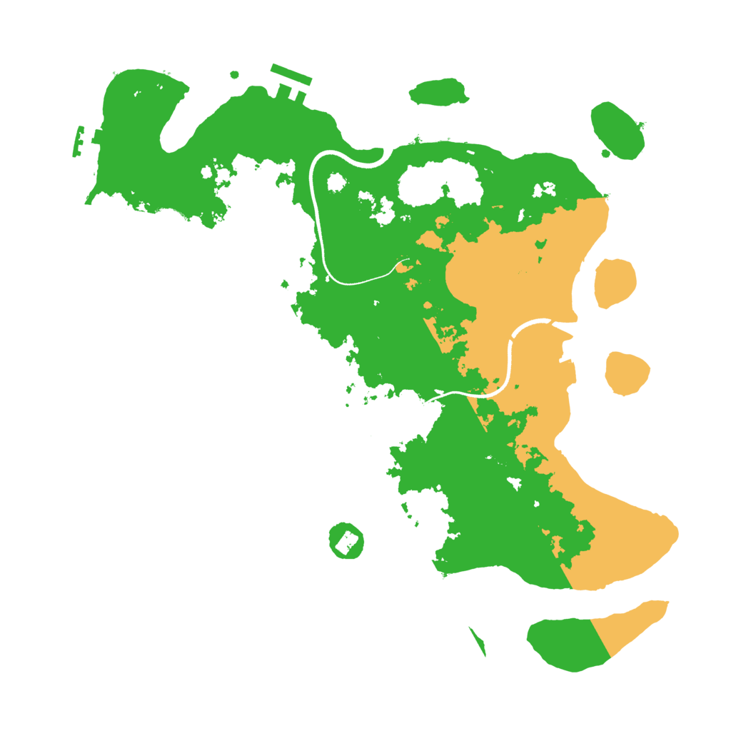 Biome Rust Map: Procedural Map, Size: 3500, Seed: 179503510