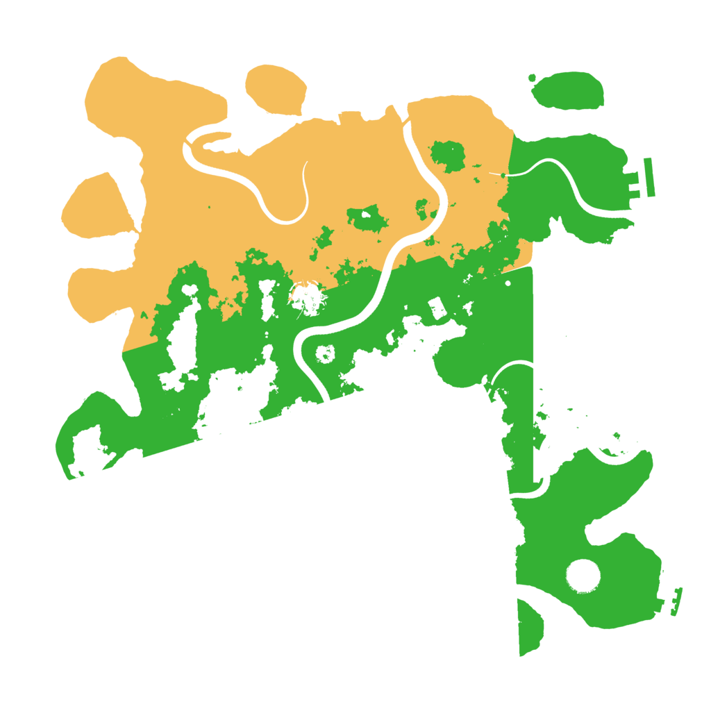 Biome Rust Map: Procedural Map, Size: 3700, Seed: 658161947