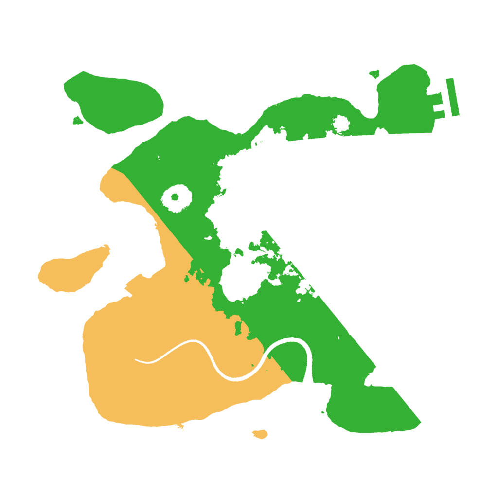 Biome Rust Map: Procedural Map, Size: 2660, Seed: 1337