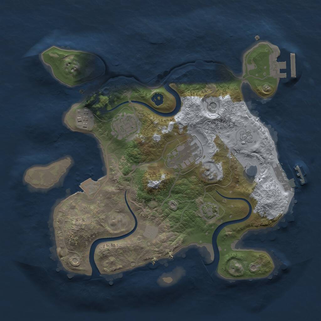 Rust Map: Procedural Map, Size: 2660, Seed: 1337, 9 Monuments