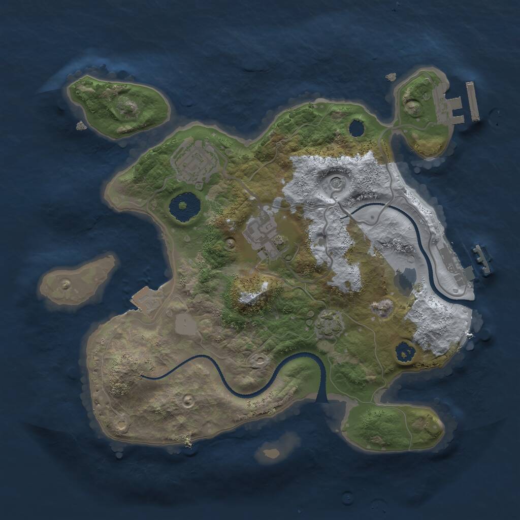 Rust Map: Procedural Map, Size: 2660, Seed: 1337, 7 Monuments