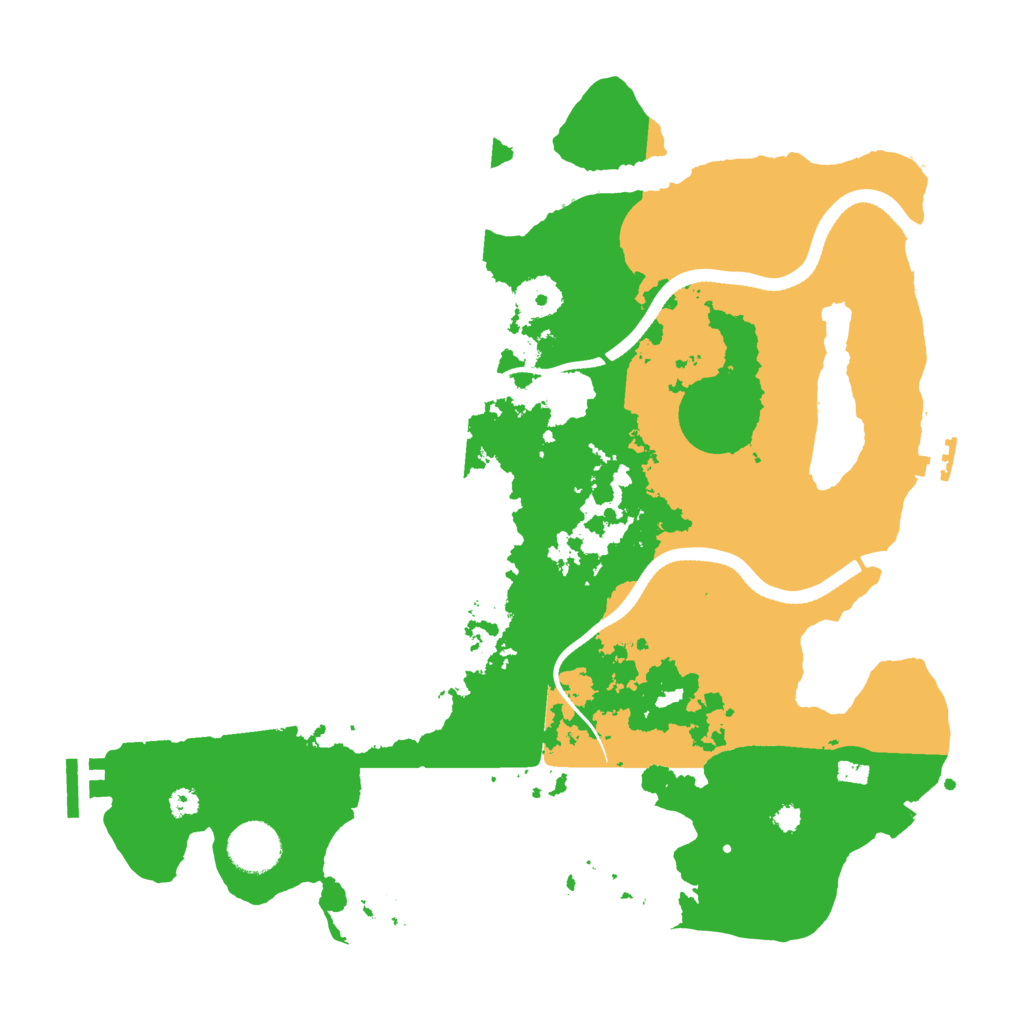 Biome Rust Map: Procedural Map, Size: 3500, Seed: 1627684934