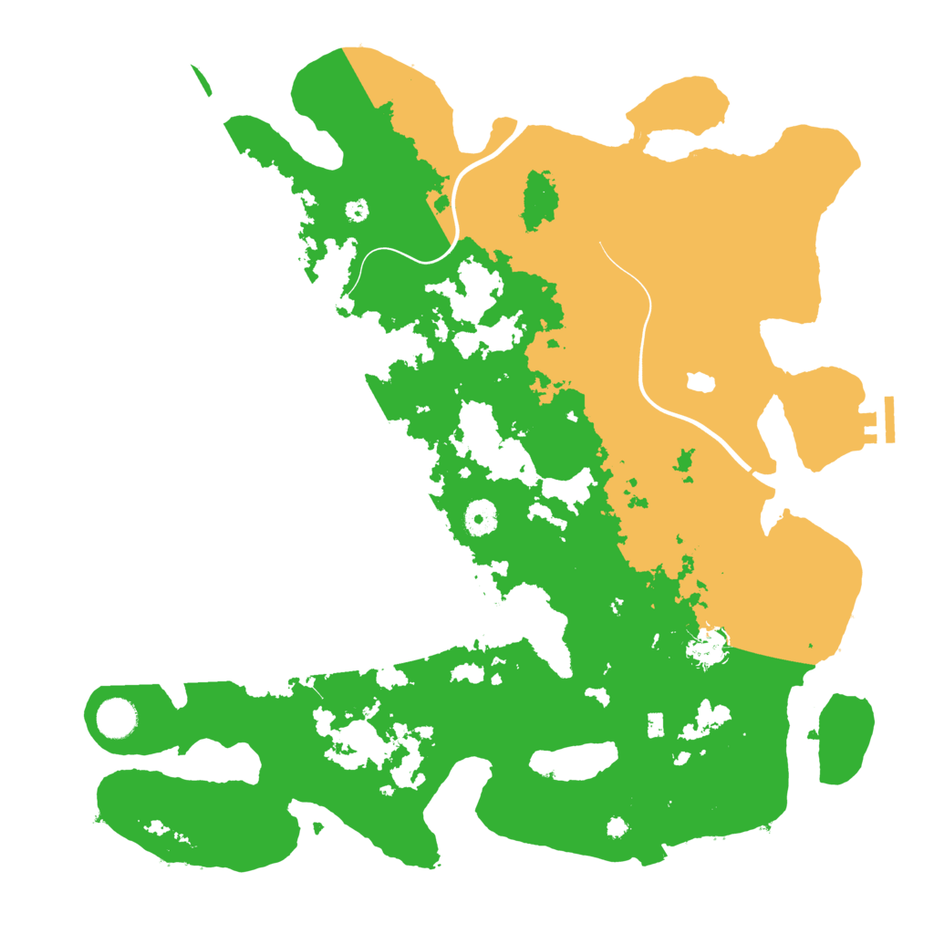 Biome Rust Map: Procedural Map, Size: 4050, Seed: 1192812518