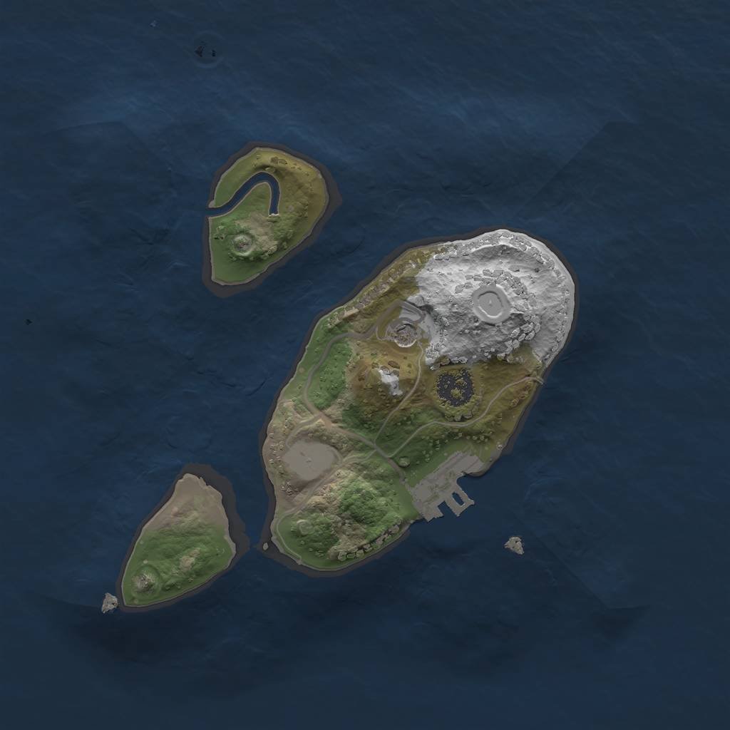 Rust Map: Procedural Map, Size: 2000, Seed: 4800, 7 Monuments