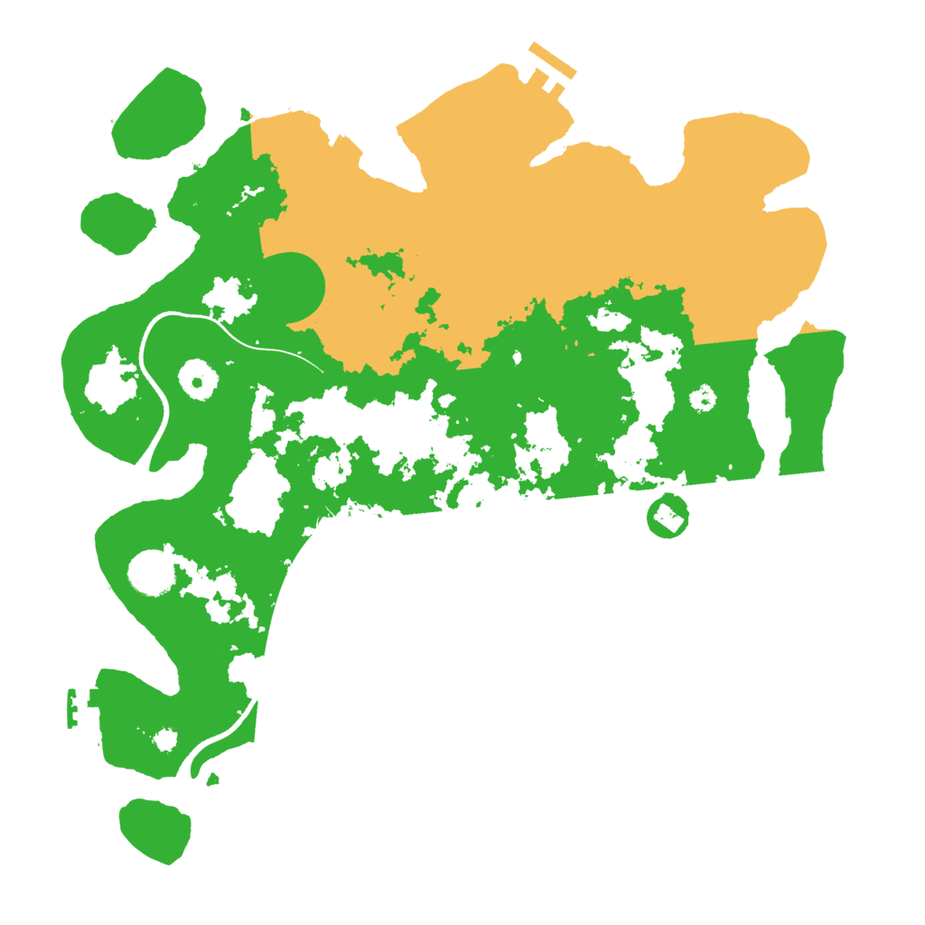 Biome Rust Map: Procedural Map, Size: 3550, Seed: 960428