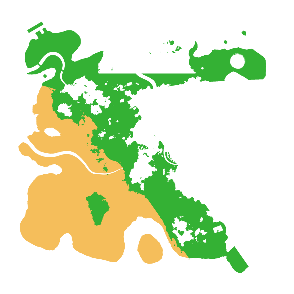 Biome Rust Map: Procedural Map, Size: 3500, Seed: 481052