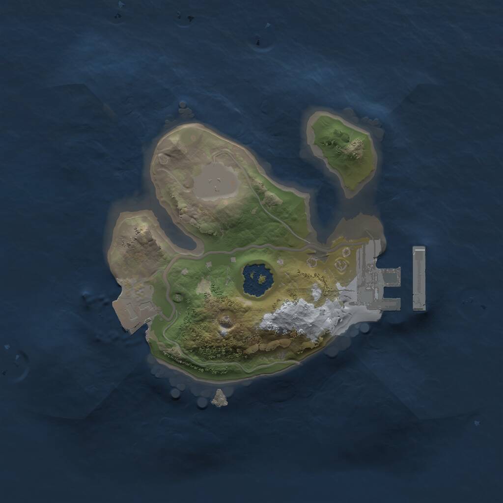 Rust Map: Procedural Map, Size: 1575, Seed: 558627548, 2 Monuments