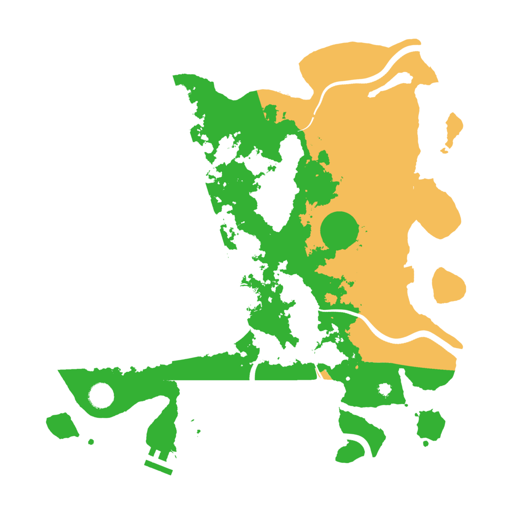 Biome Rust Map: Procedural Map, Size: 3550, Seed: 436916