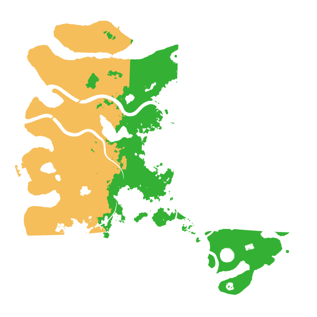 Biome Rust Map: Procedural Map, Size: 4000, Seed: 3123