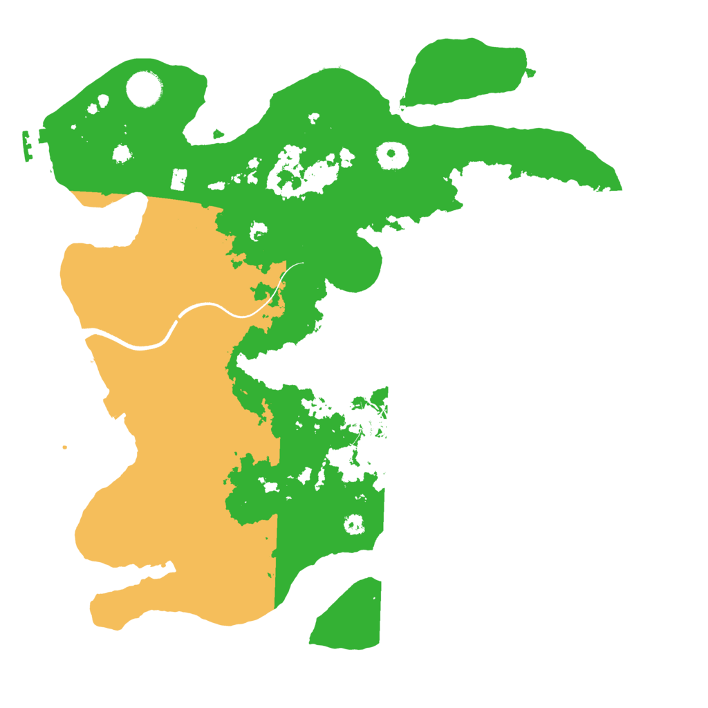 Biome Rust Map: Procedural Map, Size: 3500, Seed: 968349103