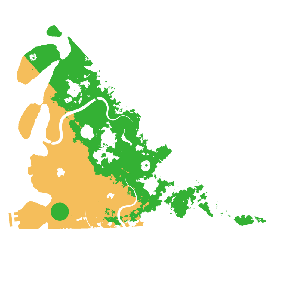 Biome Rust Map: Procedural Map, Size: 4500, Seed: 1134980879