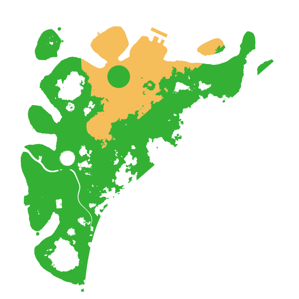 Biome Rust Map: Procedural Map, Size: 3500, Seed: 14499