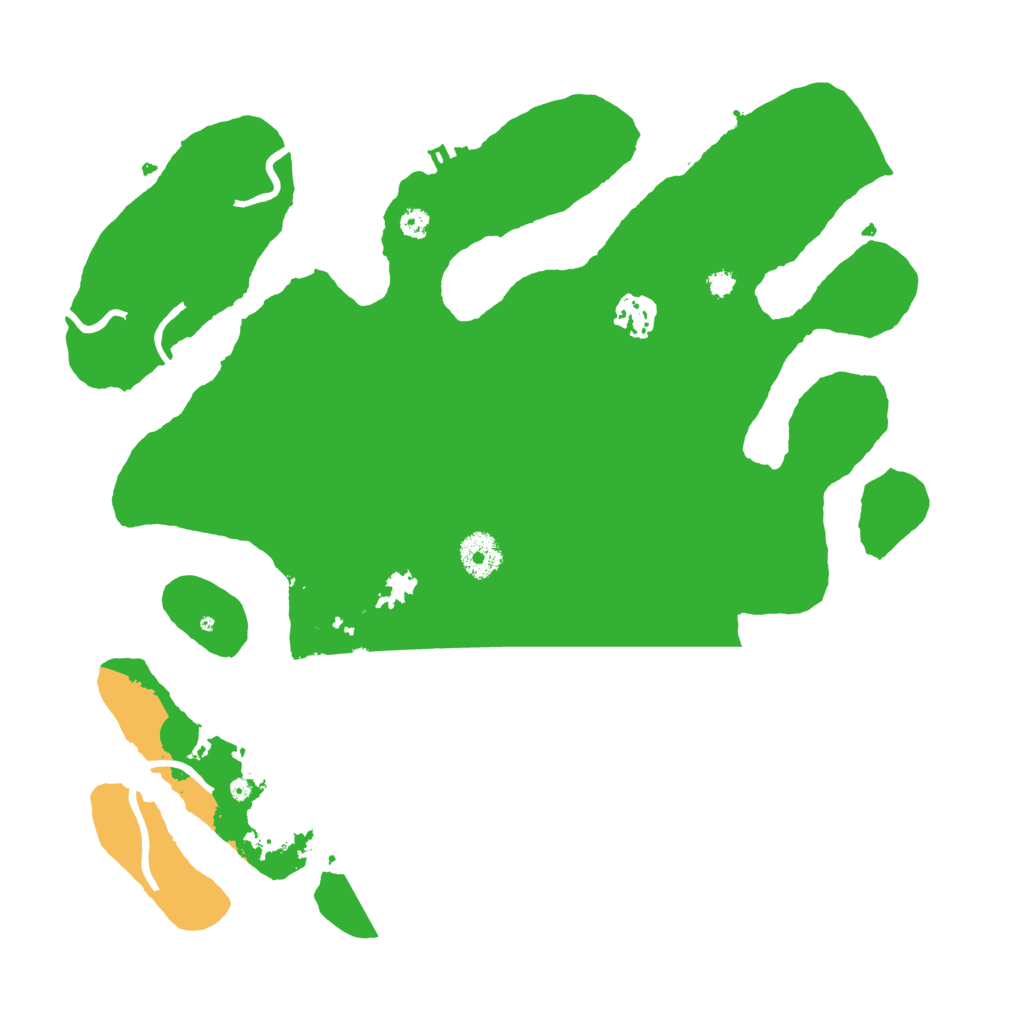 Biome Rust Map: Procedural Map, Size: 3550, Seed: 296853