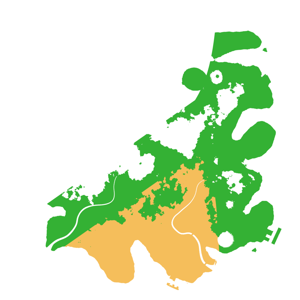 Biome Rust Map: Procedural Map, Size: 3500, Seed: 1235276073